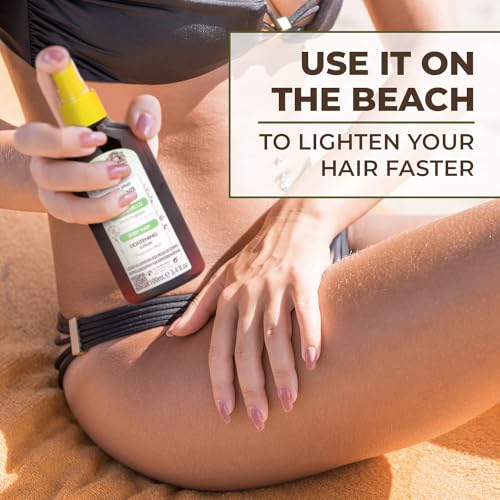 Intea Cubrevello Hair Lightener Lotion - Bottle Spray with Ecologic Natural Chamomile Extract - Paraben and Ammonia FREE - 3.4 oz