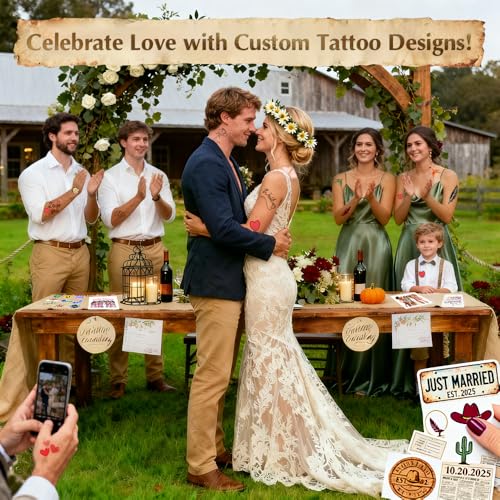 Printable Temporary Tattoo Paper for Inkjet Printer ? 8.5"x11", 30 Sheets ? Custom Tattoo Transfer Paper for Valentines Day Gifts, Kids, Adults, Halloween, Christmas, Party, Festival