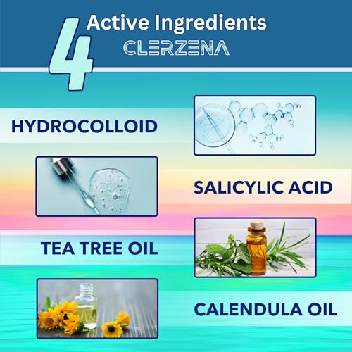 Star Pimple Patches for Face | Star Acne Patches Salicylic Acid, Tea Tree Oil and Calendula Oil | Star Pimple Patches Cute Teen Acne Treatment for Girls