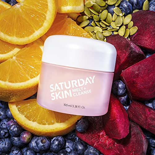 Saturday Skin Facial Makeup Remover Cleansing Melting Balm to Oil and Gel Cleanser Antioxidant Melt Cleanser Daily Face Wash
