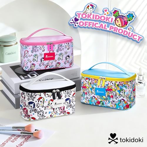 Tokidoki Official Licensed Travel Makeup Bags Toiletry Bags for Women Cosmetic Organizer Bag Large Capacity Travel Makeup Case Organizer