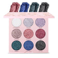 Profusion Cosmetics 20th Anniversary Pressed Eyeshadow Glitter Palette, Shimmering Bright with Unleashed Dazzle, Get a Flawless Eye Catching Look (Rose)