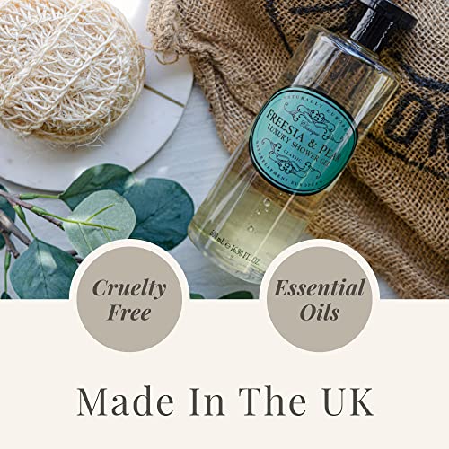 Naturally European - Freesia & Pear - Luxury Shower Gel, SLES and Paraben Free - 500 ml / 17 fl oz.