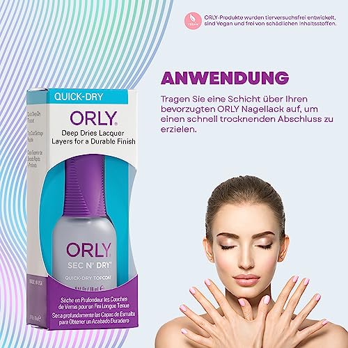 Orly Nail Dryer, Sec'n Dry, 0.6 Ounce (Pack of 2)
