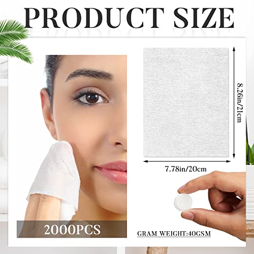 Juexica 2000 Pcs Disposable Portable Compression Travel Towel Cotton Face Washcloth for Travel, Home, Camping and Other Outdoor Activities