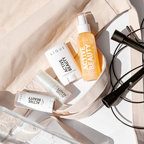 LIQUE Active Don't Sweat It Light-Coverage BB Cream Stick, Revitalize & Brighten Skin While Smoothing Fine Lines & Reducing Redness, Dewy Finish, Vegan Formula, Tan, 0.71 Oz.