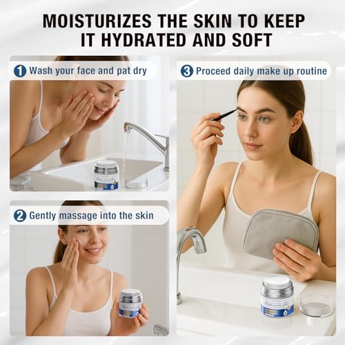 Face Moisturizer Retinol Cream For Face, Anti Aging Face Cream, Day-Night Neck Cream With Hyaluronic Acid, Wrinkle Cream For Women