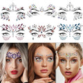 EMOME 12 Sets Face Gems Glitter, Face Eye Body Jewels Rhinestones for Women Makeup, Face Gem Nail Stickers for Fairy Butterfly Glitter Rave Outfit Accessories