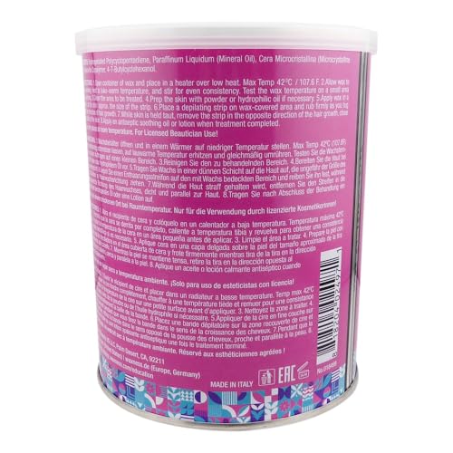 Waxness Sensi Clear Pure Soft Wax Tin 27 oz (800 g) ? Rosin-Free Clear Gel Formula with Neuro-Active Comfort Complex - Made in Italy