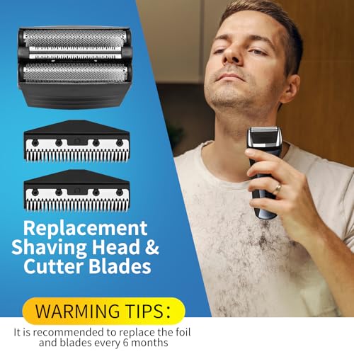 Shaver Replacement Foil Compatible with Remington TITANIUM-X Flex & Pivot Foil and Cutter F5800 & F7800,Shaver heads Fit for Remington F4900,F5800,F7800 (2 Pack)