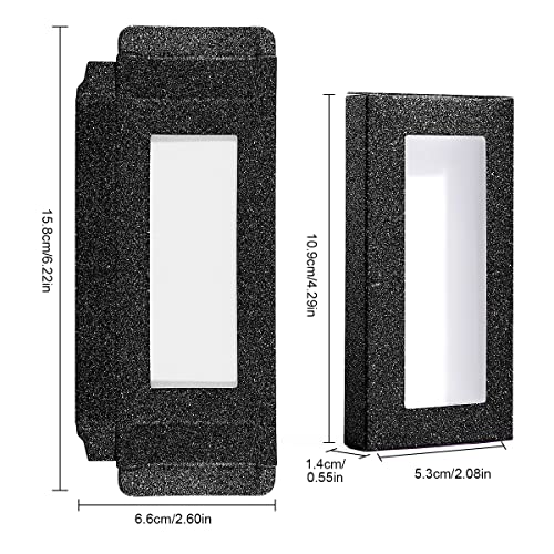 40 Pieces Lash Packaging Wholesale Empty Eyelashes Packaging Box and False Lash Trays, 20 Pieces Empty Eyelash Boxes Lash Box Packaging Empty with 20 Pieces Empty Eyelash Tray (Black)