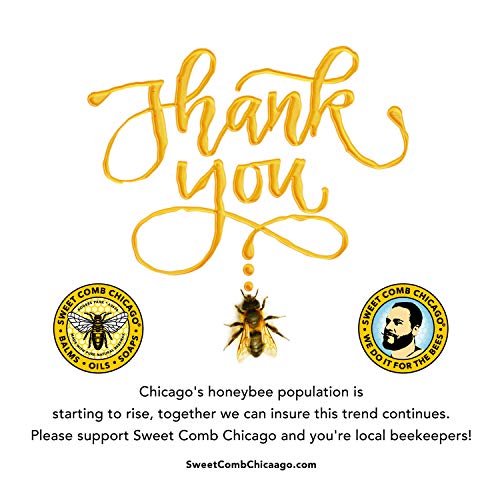 Sweet Comb Chicago: Beeswax Beard Conditioner, Strong Hold for Your Beard, Strengthens & Softens Beards & Mustaches - Leave in Conditioner Wax for Men