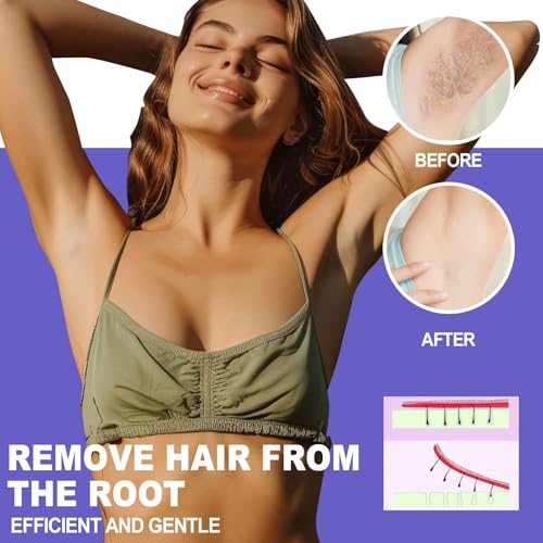Professional Bulk Hard Wax Beads ? 5LB (80oz) Jumbo Refill for Hair Removal, Purple Stripless Hard Wax for Coarse Hair, Brazilian, Bikini, Face & Body, Lavender Purple