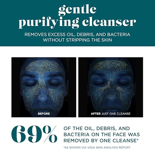 VI DERM Gentle Purifying Cleanser ? Hydrating Water-Based Face Wash for Women & Men ? Gentle Moisturizing Facial Cleanser with Aloe Vera, Vitamin E & Willow Bark Extract ? Fragrance Free, 4 Fl Oz