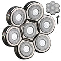7 Blades Head Shaver Replacement Heads Electric Shaver Universal Replacement Blade Head Electric Razor for Men (7D Silvery)