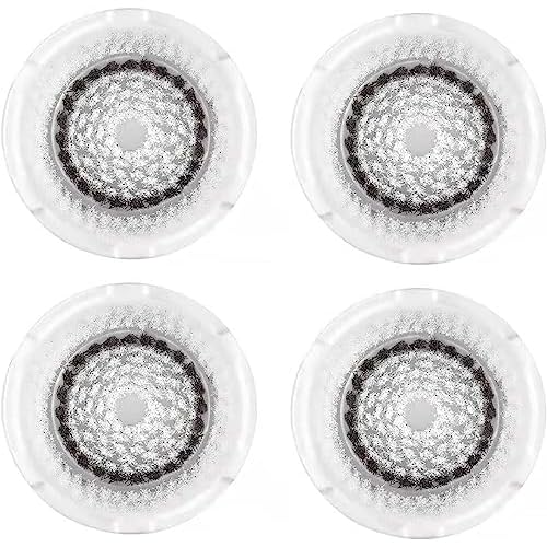Clarisonic Sensitive Facial Cleansing Brush Head Replacement for Mia 1, Mia 2, Mia Fit, Alpha Fit, Smart Profile Uplift, 4 Count