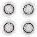 Clarisonic Sensitive Facial Cleansing Brush Head Replacement for Mia 1, Mia 2, Mia Fit, Alpha Fit, Smart Profile Uplift, 4 Count