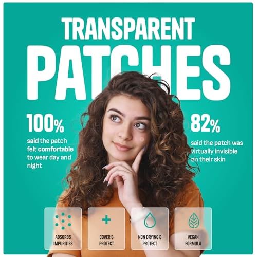 Pimple Patches for Face ? Day & Night Acne Patches for Fast Healing, Skin Clarity ? Invisible Hydrocolloid Patches, Waterproof Spot Treatment ? All Skin Types Zit Patches of 60/120/180