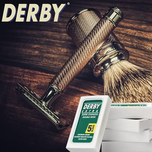 50 "Derby Extra Professional" Double Edge Razor Blades for straight razor (50)
