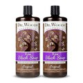 Dr. Woods Raw African Liquid Black Soap - Body Wash for Men and Women, Contains Organic Shea Butter, Gentle Exfoliant, Natural Cleanser for Face, Hands, and Body - 32 Fl Oz, Pack of 2