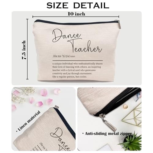 Ayxvt Dance Teacher Gifts: Makeup Bag, Cosmetic Bag, Christmas & Birthday Gifts For Women