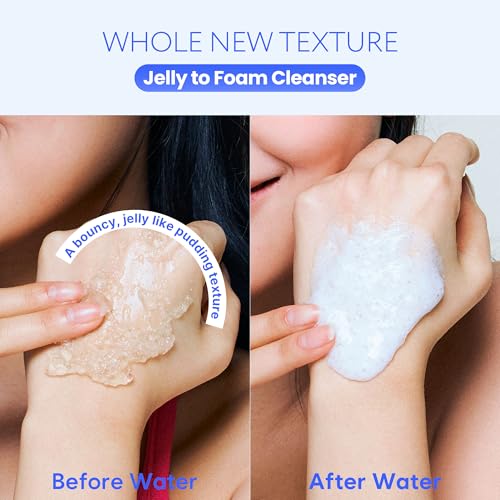 Coconut Jelly Pudding Cleanser | Deep Pore Cleansing & Gentle Exfoliation with Jelly-to-Foam Texture | Hydrating Face Wash with Panthenol, Ceramide & Peptides (50ml / 1.69 fl oz)
