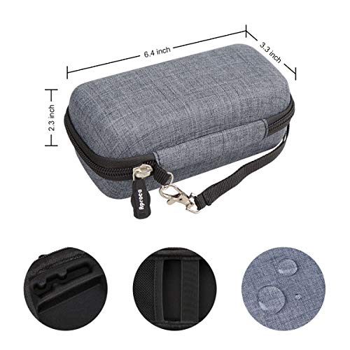 Aproca Case Compatible with Andis TS-1 17235 Pro 17150 17200 / Wahl Professional 5 Star Series Foil Lithium Titanium Foil Shaver, Storage Portable Bag for Accessories -Grey (Case Only)