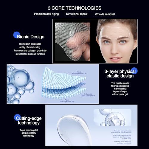Forehead Wrinkle Patches Sheet Masks, Anti-Wrinkle Forehead Patches for Men & Women Facial Masks Skincare