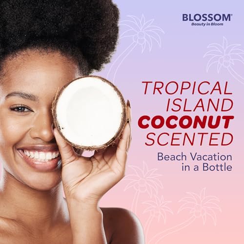 Blossom Skincare Moisturizing and Hydrating Body Oil, Dry Oil Infused wtih Real Flowers, 4floz/120ml, 2 Pack Bundle, Coconut/Lavender
