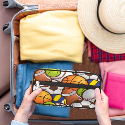 Sport Ball Travel Cosmetic Bag for Boy Men,Hanging Toiletry Bag,Waterproof Makeup Bag,Approved Hygiene Bag Shave Dopp Kit Organizer for Toiletries Shower Bathroom Carry-on Accessories Gifts