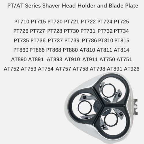 Shaver Head Holder and Blades Plate Frame Men's Razor Replacement for Philips HQ8 PT720 PT722 PT725 AT890 AT891 AT893 8170XL 8175XL Accessories Shaving Replacement Parts