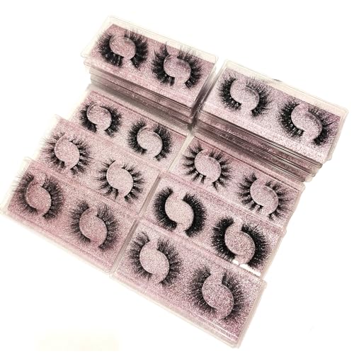 36 Pairs False Eyelashes Bulk Natural Lashes Wholesale Fluffy Fake Eyelashes Mink 3d Lashes Pack