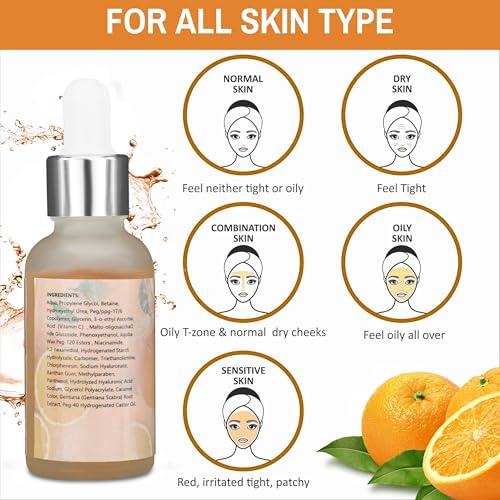 GOODY 2'S Vitamin C Serum for Face | Hydrating & Wrinkle Reduction Formula | Brightens Skin, Reduces Fine Lines & Improves Elasticity | 1 fl oz