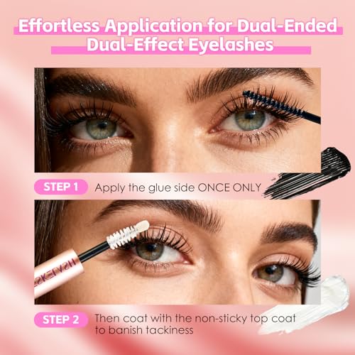 Lash Clusters Kit Eyelash Extension Eye Lashes Individual Natural Waterproof Fluffy Wispy D Curl DIY,9-16mm Bond and Seal Tweezers 30D+40D+50D+60D+80D+100D