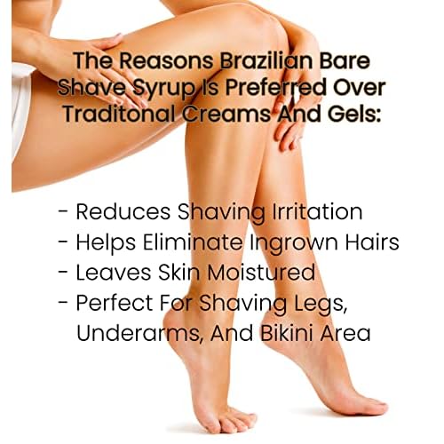 Brazilian Bare Fresh Watermelon Extra Gentle Shave Syrup ? Preferred Over Traditional Womens Shave Creams And Womens Shave Gels