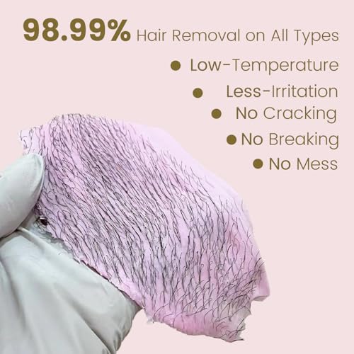 Wax Beads for Hair Removal for Brazilian, Eyebrow Waxing 2.5LB with 20 Spatulas, Hard Wax Beads for Hair Removal (300g/10.5oz) with10pcs Applicators, At Home Waxing Beads for Face, Eyebrow