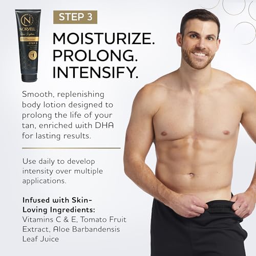 Norvell Prolong Self Tanner Color Extender Moisturizing Lotion 8.5 fl oz ? Hydrating Sunless Tanning Enhancer for Longer Lasting Color, Even Fade, Smooth & Natural-Looking Fake Tan