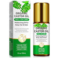 Acorn + Oak Organic Castor Oil 1 fl.oz,100% Pure Cold Pressed for Hair Growth, Eyebrows & Eyelashes ? Natural Moisturizer for Skin & Nails ? Roll-On Glass Bottle, Multi-Purpose Care