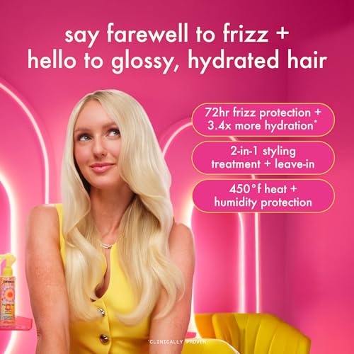 amika frizz-me-not hydrating anti-frizz treatment | lightweight hydrating spray for medium to thick coarse hair types 2a-4c, humidity + heat protection, smooth frizz for up to 3 days