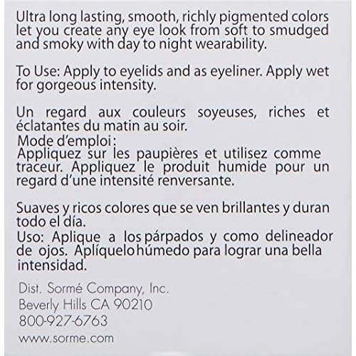 Sorme Cosmetics Long Lasting Eye Shadow, Taupe, 0.56 Ounce