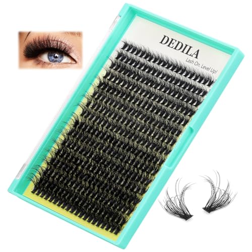 320 Cluster Lashes Hairly Volume Eyelashes 40D Wispy Individual False Eyelashes Mixed 10-18mm DIY Eye Lashes Extensions Natural Look (40D-Mixed 10-18mm)