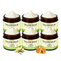Organic Grass-Fed Beef Tallow & Raw Honey Balm ? Handmade Whipped Moisturizer for Face & Body, Soothes Eczema, Rosacea, Dry & Sensitive Skin ? Unscented, All-Natural, Chemical-Free (6 Packs / 12oz)