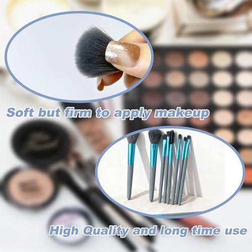 20 Sets Travel Makeup Brush Set Bulk Brushes Bag Mini Face Make up Brushes Brushes Bag for Makeup Party Favors Wedding Bridal Shower Favors Bridesmaid Gift Bachelorette Party Gift(Blue)