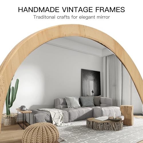 Vanity Makeup Table Mirror - Desk Mirrors 360 Adjustable Rotation,Wood Framed Small Standing Mirror for Bedroom,Tabletop,Office,Antique,Dresser,Countertop 11.8'' x 7.8''