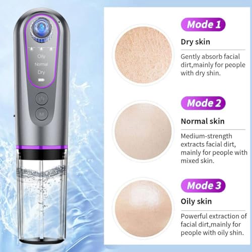 Blackhead Remover Suction Pore Vacuum Hydrating Hydro Facials Pore Cleaner Machine Pimple Extractor with USB Charging Cable Beauty Device