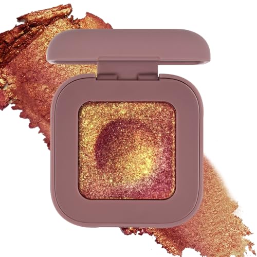 Multichrome Chameleon Eyeshadow Makeup Palette, Long wear Chameleon Rich Color Shimmer Eye Shadow, Color Shift Sparkle Eye Brightener Fairy Make Up Pallet Gift Set for Rave Christmas Party #07