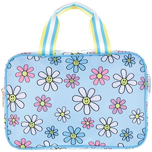 iscream 12.25" x 8.25" Nylon Double Handle Zippered Cosmetic Bag - Daisy Daydreams