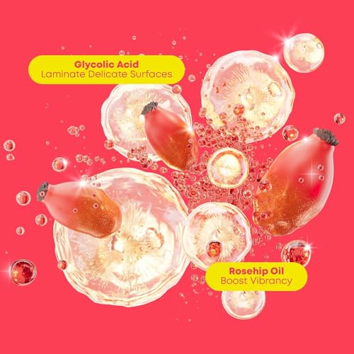 Matrix Glow Mania Color Protecting Shampoo and Conditioner Set - Hydrates & Enhances Shine, Preserves & Protects Moisture & Vibrancy, For Dull & Color-Treated Hair, With Glycolic Acid & Rosehip Oil