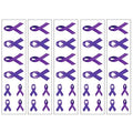 40 Purple Ribbon Temporary Tattoos: Pancreatic Cancer Awareness Tattoo