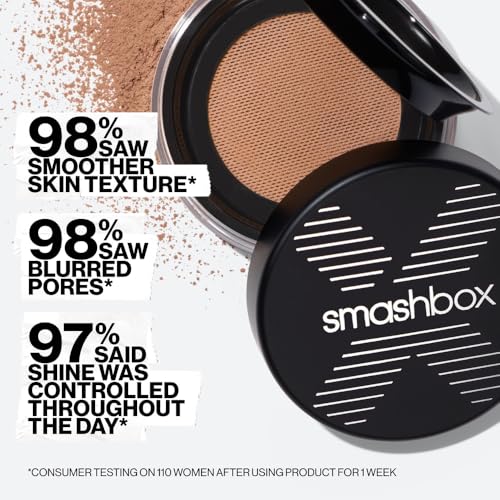Smashbox Always on Loose Setting Powder | Blurring Translucent Oil-Controlling Setting Powder that Sets Makeup All Day with a Natural-Looking Matte Finish, 0.35 Ounce